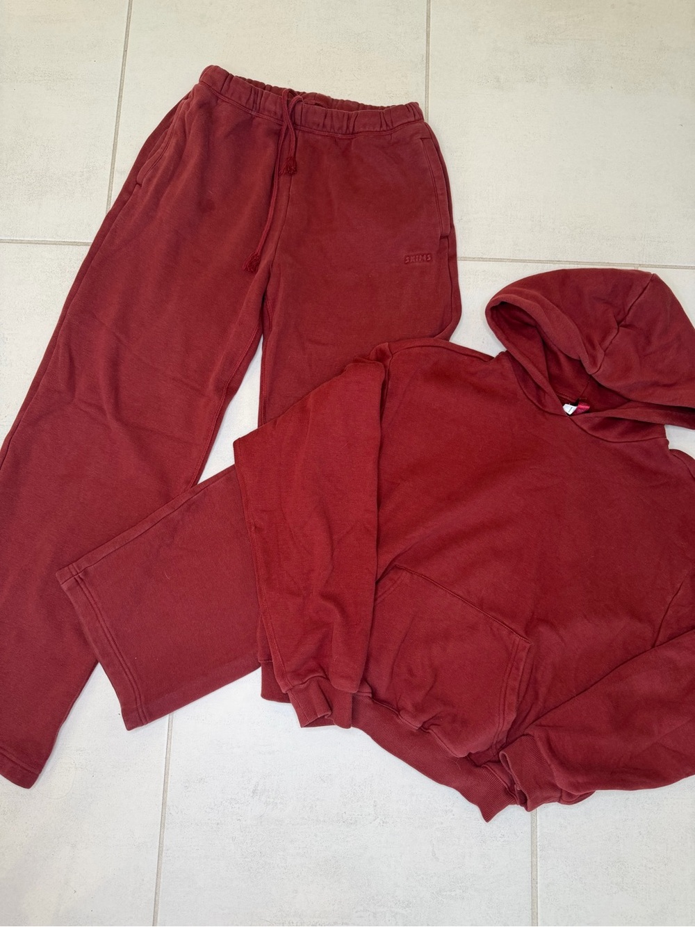 SKIMS Cotton Straight Leg Pant & Hoodie Set